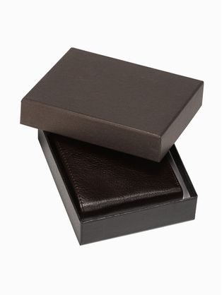 Univerzalna usnjena črna denarnica Falou