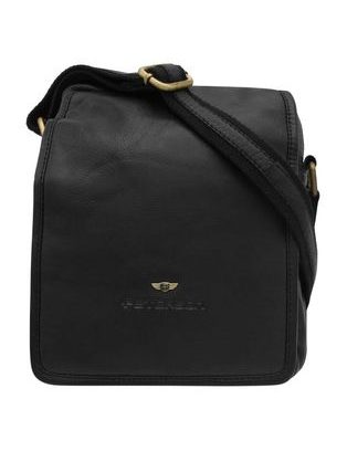 Klasična usnjena torba v črni barvi