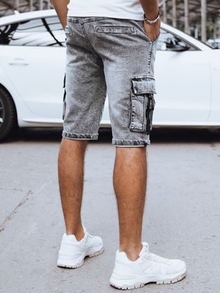 Stilske sive jeans kratke hlače W361