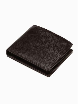 Klasična rjava usnjena denarnica A792