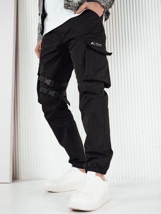 Moderne cargo črne jogger hlače