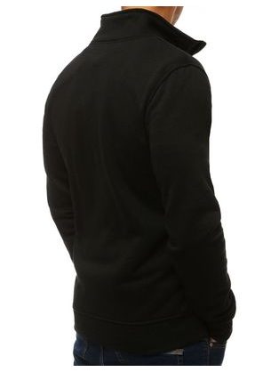 Črn pulover s stilskim potiskom