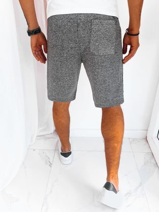 Športne moške kratke hlače v temno sivi barvi