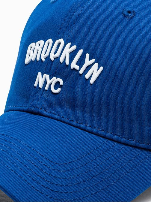 Modna modra kapa s šiltom Brooklyn H150