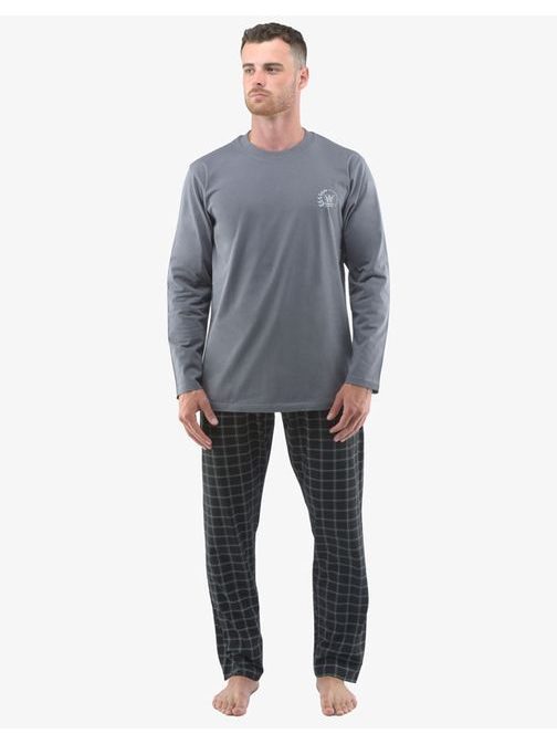 Dolga siva trendovska pižama Jakob