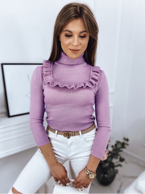 Ženski vijoličen pulover Noah neobičajnega izgleda