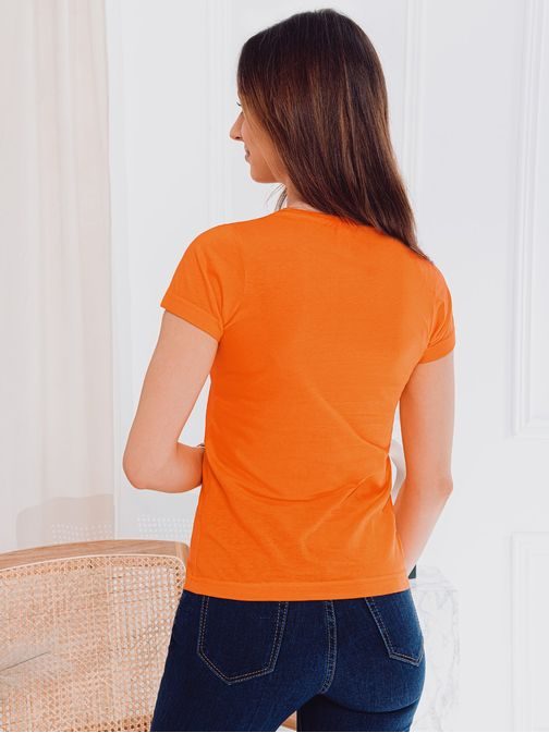 Ženska običajna oranžna majica SLR001