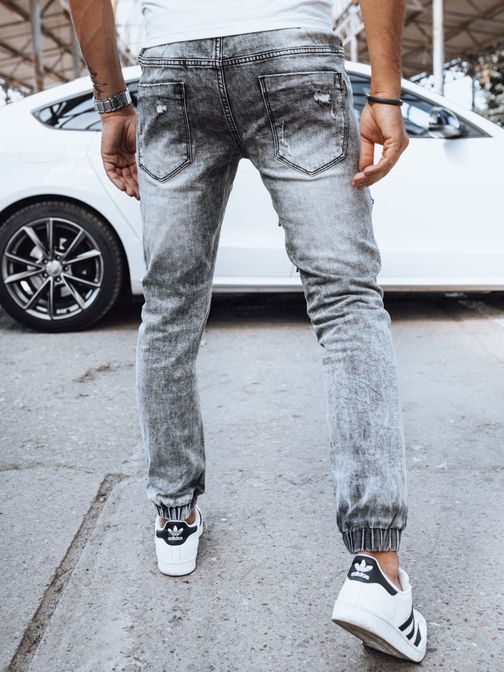 Sive jogger hlače modernega stila