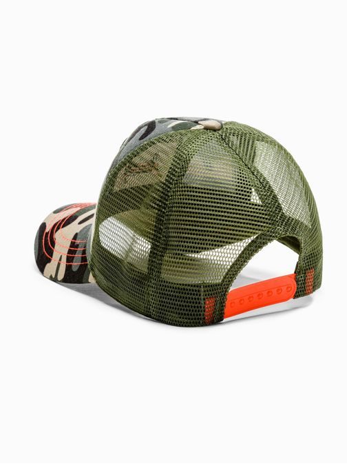 Stilska zelena maskirna kapa s šiltom H127