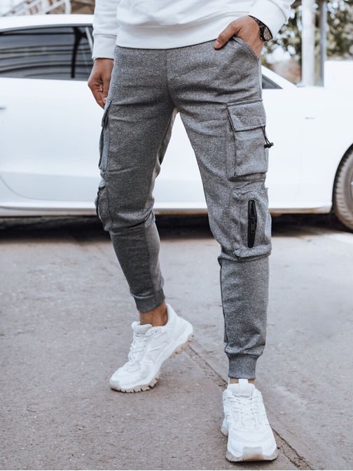Edinstvene sive jogger hlače z žepi