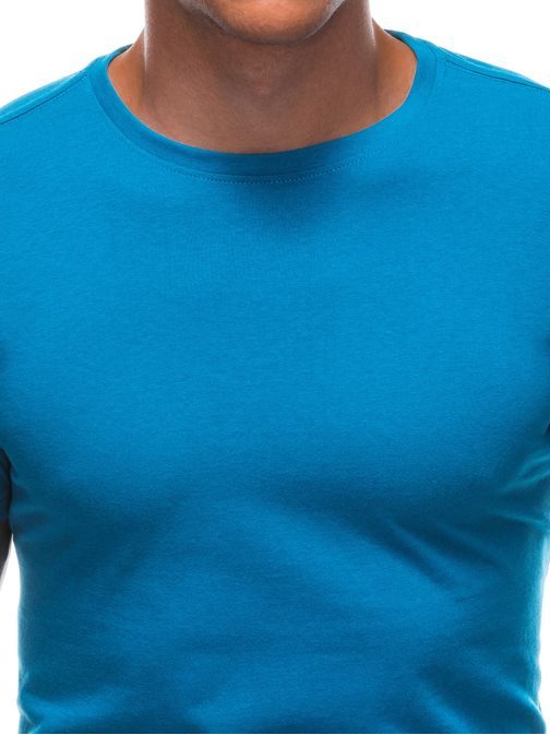 Turkizna bombažna majica s kratkimi rokavi TSBS-0100