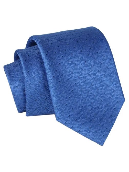 Modna pikasta kravata v modri barvi