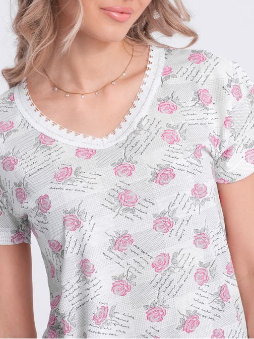Originalna rožnata ženska pižama vrtnica ULR266