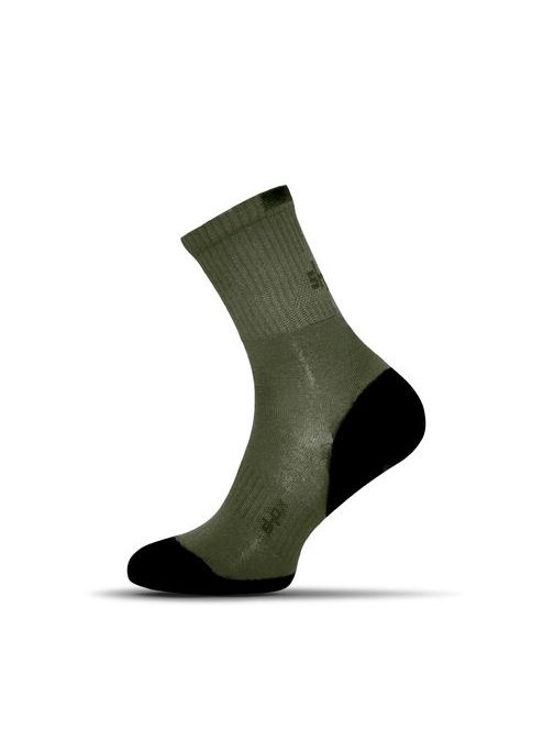 Bombažne moške nogavice v temno zeleni barvi Clima Plus