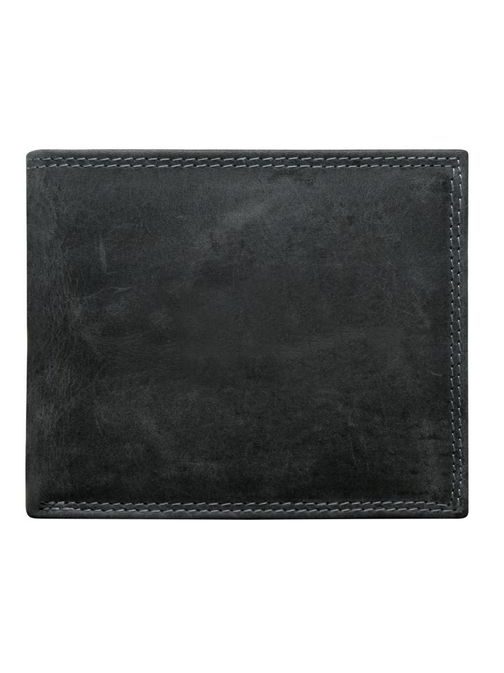 Usnjena denarnica v črni barvi RFID