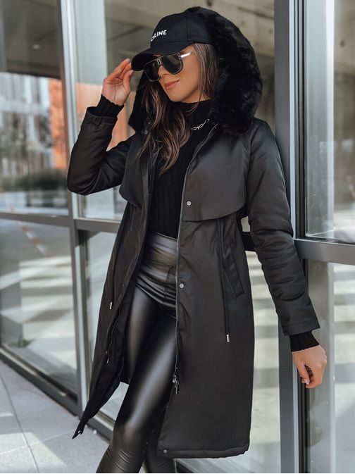 Črna ženska jakna v originalnem dizajnu LUSTER