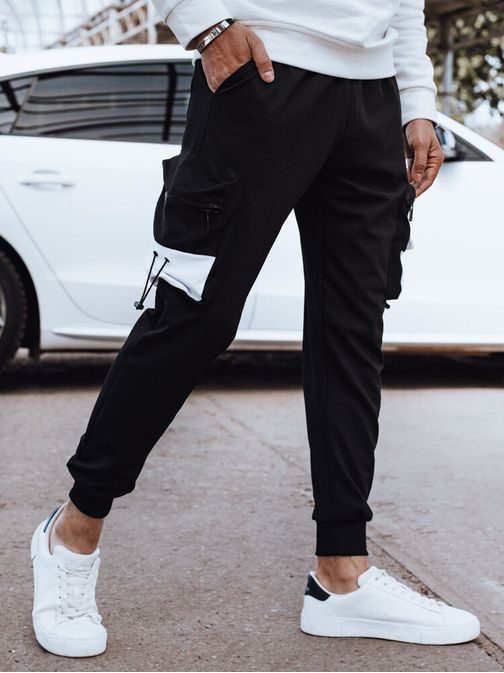 Originalne črne jogger hlače z žepi