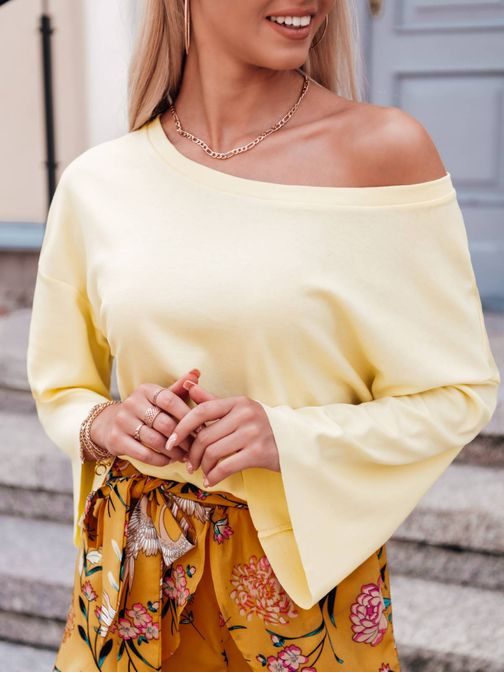 Univerzalna ženska bluza v rumeni barvi LLR004
