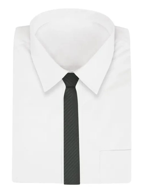 Črna kravata z nežnimi črtami Alties