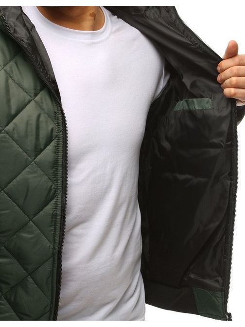 Udobna jakna s kapuco zelena