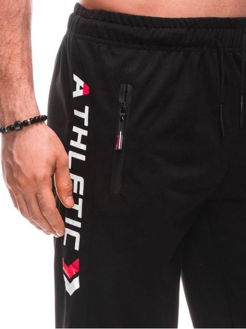 Trendovske kratke hlače v črnem dizajnu W481