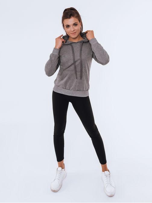 Ženski trendovski temno siv pulover Lara