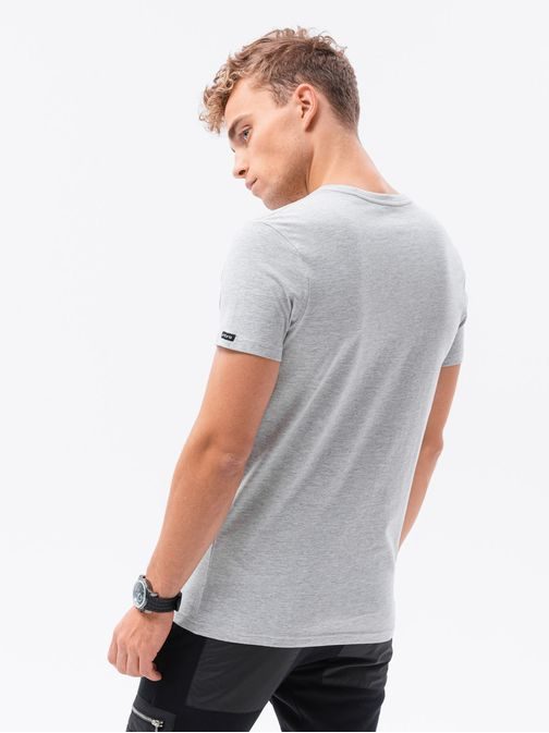 Preprosta siva majica S1369
