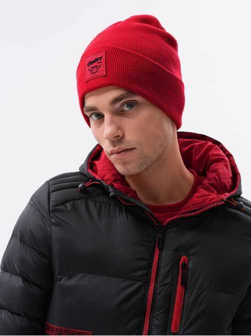 Rdeča stilska moška kapa H103