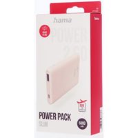 Hama Colour 20, powerbanka 20000 mAh, 3 A, výstup: USB-C, USB-A, červená