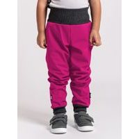 Unuo, Dětské softshellové kalhoty s fleecem Basic, Černá, Planety
