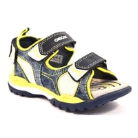 GEOX sandále J BOREALIS BOY DENIM NAVY/LIME