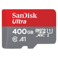 SanDisk Ultra microSDXC 400 GB 120 MB/s A1 Class 10 UHS-I, s adaptérem