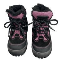 Dětské kotníkové boty s fleecem LICO - Marine/braun