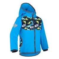 unuo Softshellová bunda s fleecem Autíčka tyrkysová (Unuo softshell jacket printed)