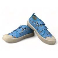 DDstep plátěnky, dětské boty C040-234 modré