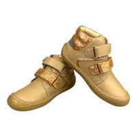 Dětská celoroční kožená obuv KTR - velur fuxia/pink