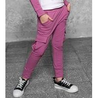 Stylové dívčí kalhoty GIRL POWER růžové