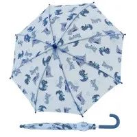 Kids Maxi Dino - dětský holový deštník modrý