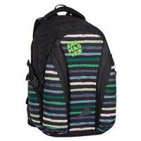 Studentský batoh pro kluky Bagmaster BAG 7 CH BLACK/GREEN