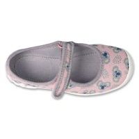 Dívčí balerínky, domácí obuv Befado 114X513 - růžové, panda
