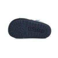 DDstep ultra lehké plátěné barefoot boty modré s krabem