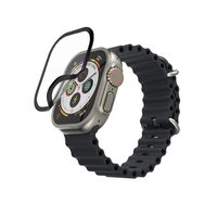 Hama Fantastic Feel, řemínek pro Apple Watch 42/44/45/49 mm, magnetický, zelený/béžový