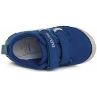 DDstep plátěnky, dětské boty C040-234 modré