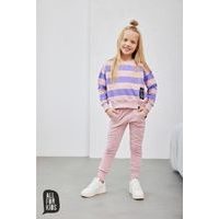 Dívčí mikina pruhovaná AFK - fialová
