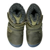 D.D.step barefoot dětské zimní boty W073-688AM tmavě modrá