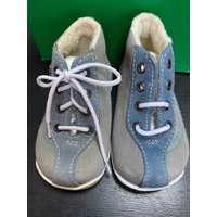 DDstep ultra lehké plátěné barefoot boty modré s krabem