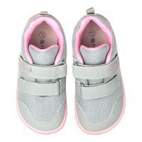 Dětská BAREFOOT celoroční obuv Protetika šedé s růžovými prvky