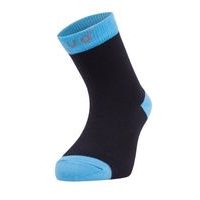 Bambusové ponožky černé s tyrkysovou (Bamboo socks)