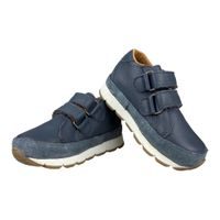 DDstep kožené dětské boty C040-168A modré