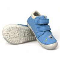 DDstep ultra lehké plátěné barefoot boty modré s krabem